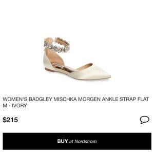 Badgley Mischka Morgen Ivory Flats